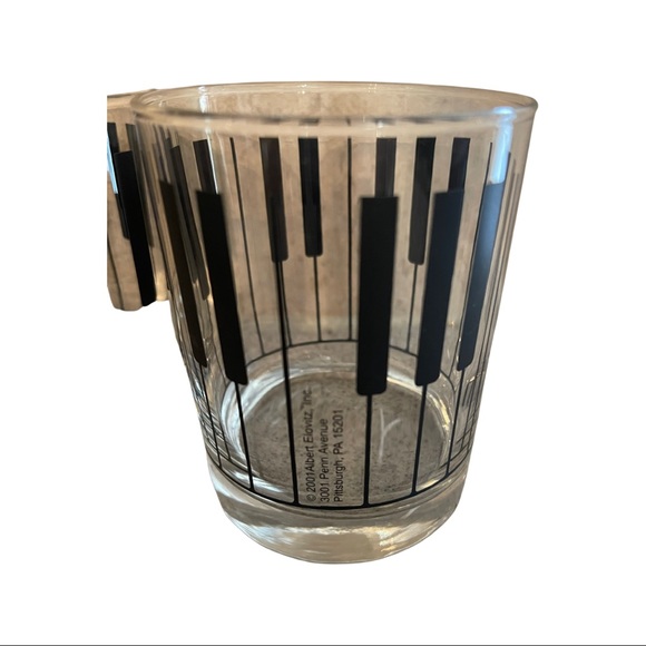 Albert Elovitz INC. Piano Themed Barware // Set of 2 - Picture 2 of 3
